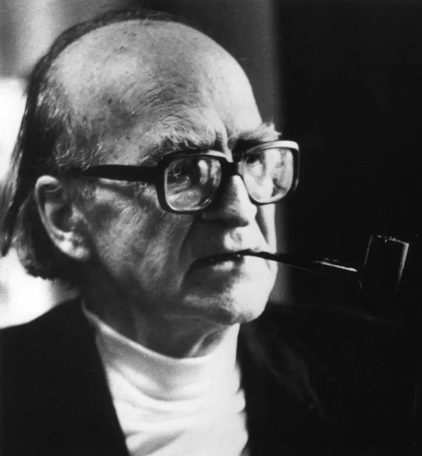 Mircea-Eliade Mircea Eliade portrait, black and white.