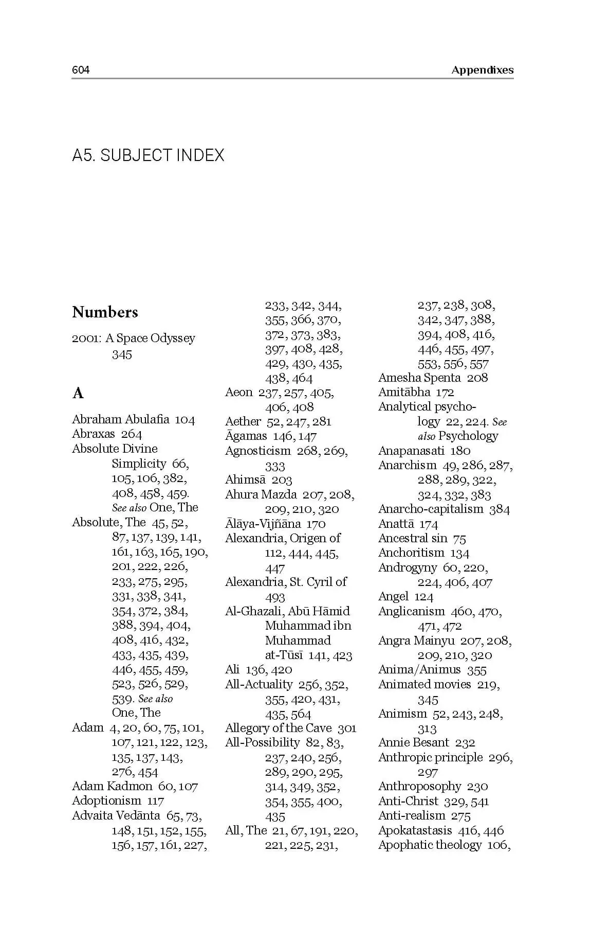 Subject Index Subject Index